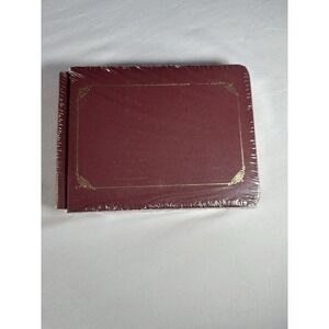 NEW: Creative Memories 5x7 Maroon Album with 12 white pages/24 sides